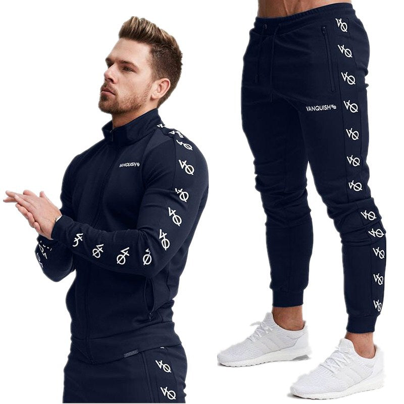 Zip casual cardigan sport casual suit