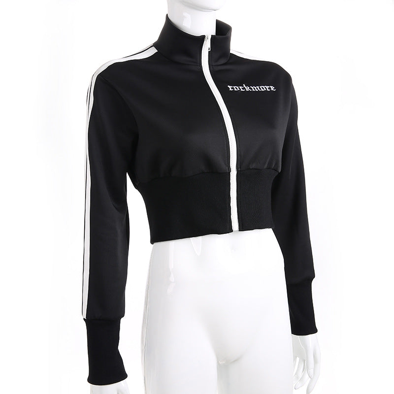 Ribbon embroidery zipper new women's clothing