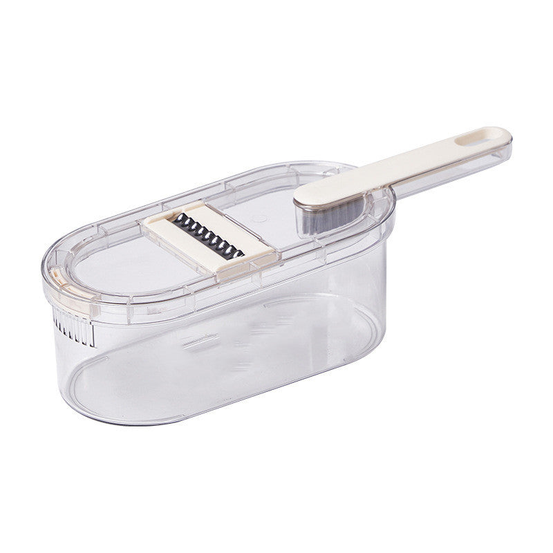 2023 New Multifunction Vegetable Cutter With Basket And Brush Portable Slicer Chopper Kitchen Tools