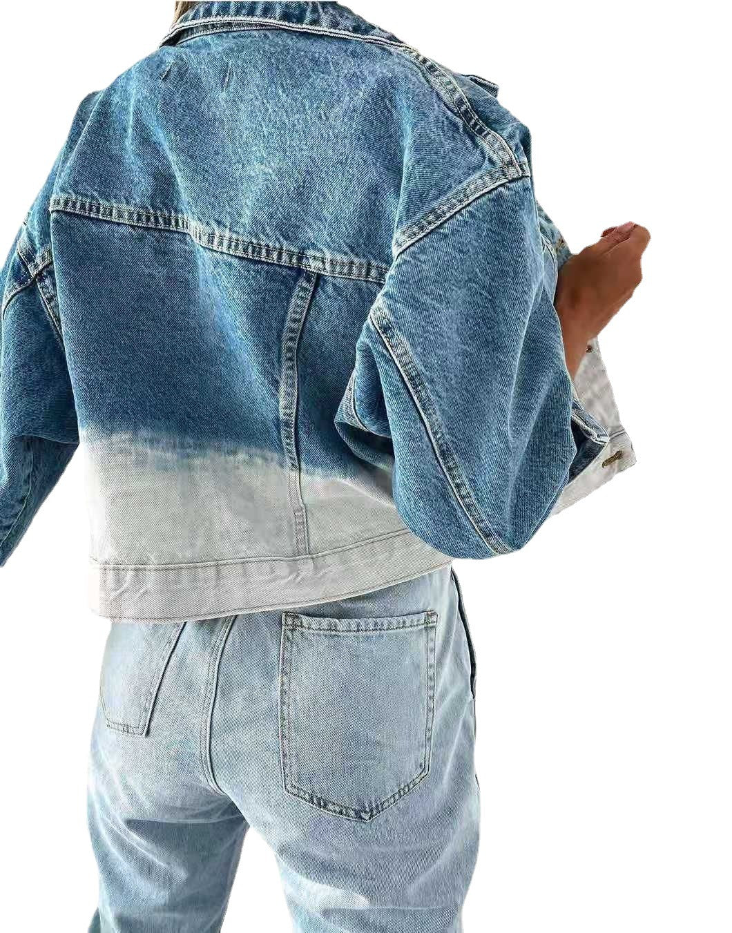 Denim Jacket Lapel Loose Women's Jacket