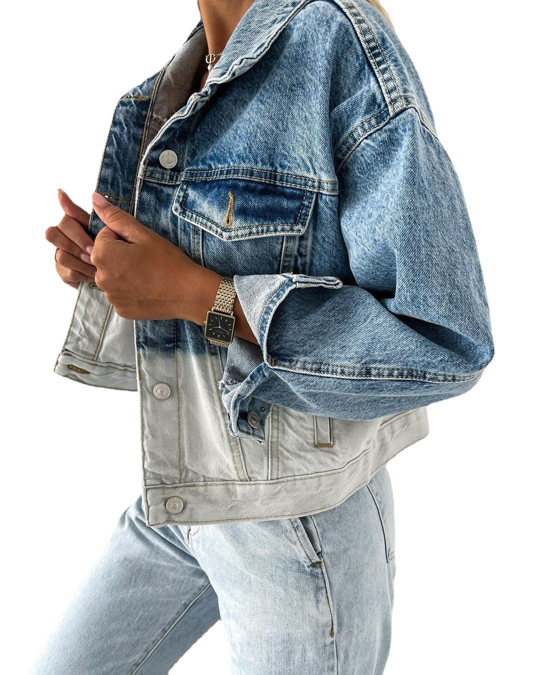 Denim Jacket Lapel Loose Women's Jacket