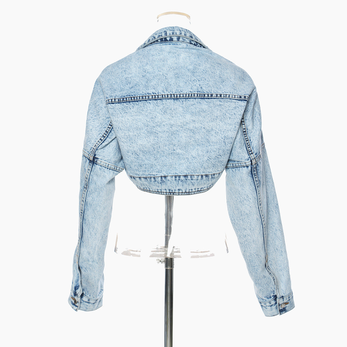 Motorcycle Jacket Short Denim Jacket Top