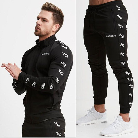 Zip casual cardigan sport casual suit