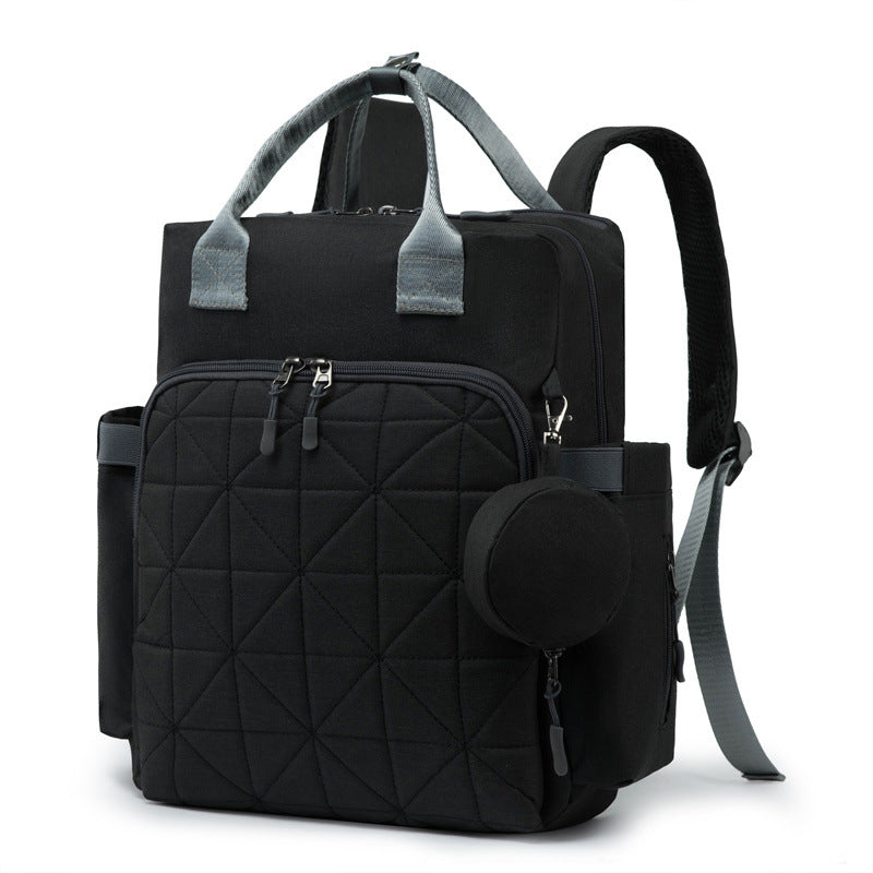 Diamond-shaped Lattice Multi-layer Mother And Baby Bag