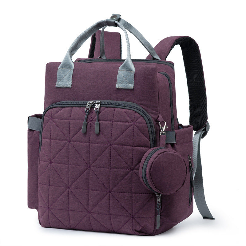 Diamond-shaped Lattice Multi-layer Mother And Baby Bag