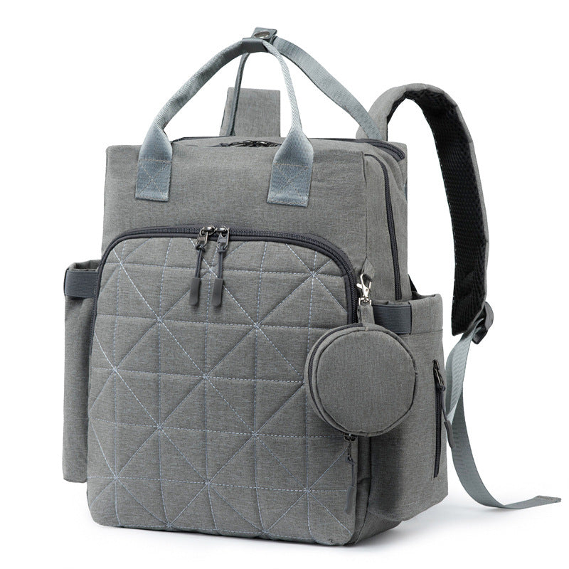 Diamond-shaped Lattice Multi-layer Mother And Baby Bag