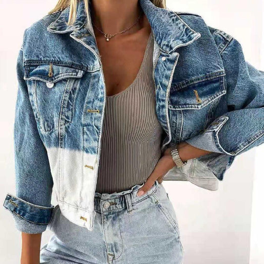 Denim Jacket Lapel Loose Women's Jacket