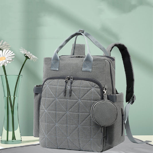 Diamond-shaped Lattice Multi-layer Mother And Baby Bag